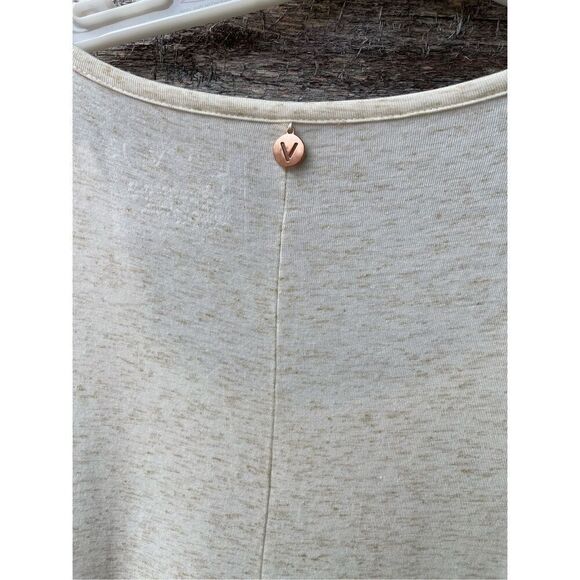 Liv 14/16 oatmeal scoop neck lightweight semi sheer tunic - Picture 6 of 7